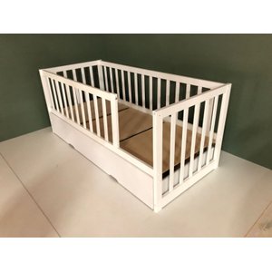 Cama Montessoriana Cercado Solteiro C/ Auxiliar