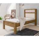 Ver imagem 1 de Cama Solteiro em Mdf Las Vegas - Amêndoa/off White