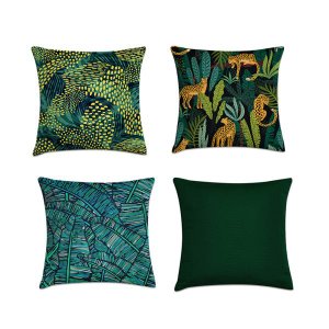 kit 4 capas de almofadas geométricas moderna
