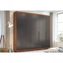 Ver imagem 1 de Guarda Roupa Casal 8 Portas e 4 Gavetas C- Pés Master New 8.4 Jatobá - Santos Andirá