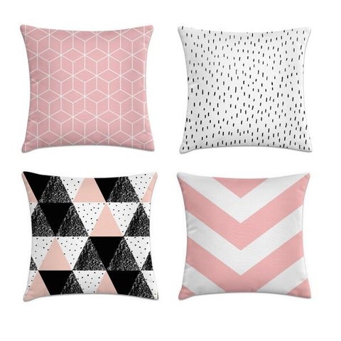 Kit 4 Capas Sweet Home Preto e Branco