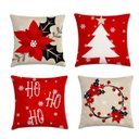 Ver imagem 1 de kit 4 capas almofadas natal elegante 40x40