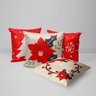 kit 4 capas almofadas natal elegante 40x40 - 2