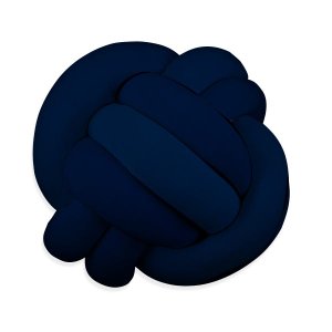 Almofada de nó azul marinho
