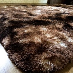 Tapetes de Sala 2,00x2,40 Marrom Mesclado Peludo Luxo Felpudo 40Mm - 1