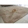 Tapetes de Sala 2,00x2,40 Bege Liso Peludo Luxo Felpudo 40Mm - 1