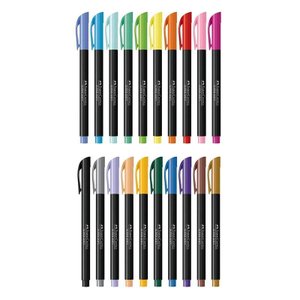 Kit Caneta Hidrográfica Supersoft Brush 150720soft 20 Cores - Faber Castell
