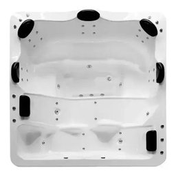 Spa Quadrado Amparo COMPLETO com hidro 2,40x2,00x0,78 Gel Coat 220v - Brasil Banheiras - 1