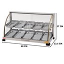 Ver imagem 2 de EF.2.21 Estufa para Salgados 10 Bandejas Dupla Linha Ouro Marchesoni