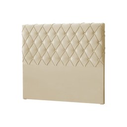 Cabeceira Cama Casal Queen Estofada Capitonê Box Chicago 160cm Veludo Bege - Luxo Estofados - 2