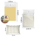 Ver imagem 5 de Jogo de Cama King Size Algodão 130 Fios 4 Peças Estampado