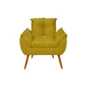 Ver imagem 4 de Kit 02 Poltronas de Lux Opala Recepção Sala Amarelo