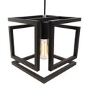 Ver imagem 4 de pendente infinity poptem cubo aluminio preto luminária lustre 20cm sala