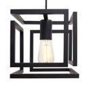 Ver imagem 2 de pendente infinity poptem cubo aluminio preto luminária lustre 20cm sala