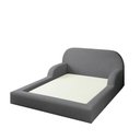 Ver imagem 4 de Cama Colchão Casal Montessoriana Infantil Proteção Lateral Cor:grafite