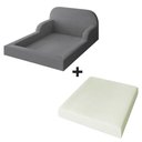 Ver imagem 3 de Cama Colchão Casal Montessoriana Infantil Proteção Lateral Cor:grafite