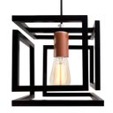 Ver imagem 2 de pendente infinity poptem cubo aluminio preto e cobre luminária lustre 20cm sala