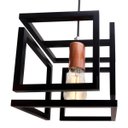 Ver imagem 3 de pendente infinity poptem cubo aluminio preto e cobre luminária lustre 20cm sala