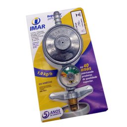 Regulador de Gás Manômetro Registro Medidor Botijão Cozinha - 4