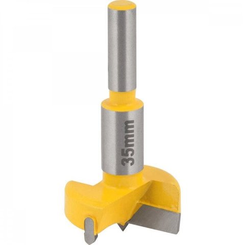 Fresa com dentes de vídea/metal duro para dobradiça tipo caneco 35 mm com 2 dentes Vonder