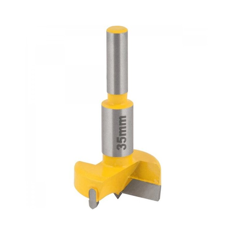 Fresa com dentes de vídea/metal duro para dobradiça tipo caneco 35 mm com 2 dentes Vonder