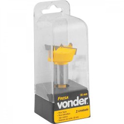 Fresa com dentes de vídea/metal duro para dobradiça tipo caneco 35 mm com 2 dentes Vonder - 2