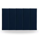 Ver imagem 1 de Kit 5 Peças Cabeceira Modular Cama Box 45x20 Solteiro Cores:azul Marinho