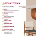 Ver imagem 7 de Sala de Jantar Mesa Ellis com 8 Cadeiras Eva Premium Jade Off White Imbuia Nat