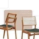 Ver imagem 3 de Sala de Jantar Mesa Ellis com 8 Cadeiras Eva Premium Jade Off White Imbuia Nat