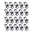 Ver imagem 1 de Kit 20 Cadeiras de Madeira Dobravel Preto