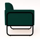 Ver imagem 6 de Poltrona Sala Industrial Alta Tubo Preto Kit 2 Elisa Bouclê D03 - D'Rossi Cor Verde