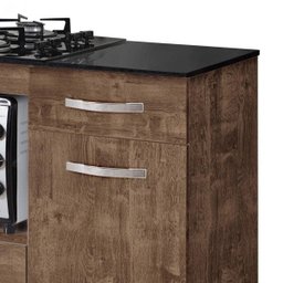 Balcão de Cozinha para Cooktop 2 Portas Violeta Kaiki Móveis - 7