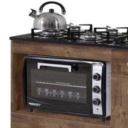 Balcão de Cozinha para Cooktop 2 Portas Violeta Kaiki Móveis - 6