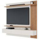 Ver imagem 2 de Painel para TV 70 pol com Bancada Suspensa 180cm Will C04 Off White Matte Freijó - Lyam Decor