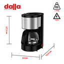 Ver imagem 5 de Cafeteira Elétrica Arno Perfectta Cfpi Preta Inox 127v 600ml