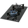 Cooktop Fischer 2 Queimadores Fit Line Gás Mesa Vidro Preto - 2
