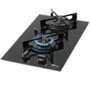 Ver imagem 2 de Cooktop Fischer 2 Queimadores Fit Line Gás Mesa Vidro Preto