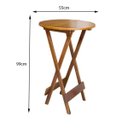 Ver imagem 2 de Conjunto De Mesa Bistrô De Madeira Com 2 Cadeiras Dobravel Ideal Para Bar E Restaurante Mel