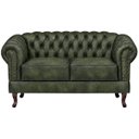Ver imagem 3 de Namoradeira Chesterfield Duque 2 Lugares em Dallas Verde Musgo