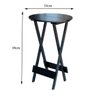 Jogo de Mesa Bistrô de Madeira com 4 Cadeiras Dobrável Ideal para Bar e Restaurante Preto - 2