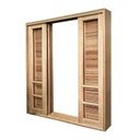 Ver imagem 7 de Porta Balcão de Correr Madeira Padrão Cedro Veneziana Safira Reto Bat.14 Cm-2.15(a)x1.90(l)