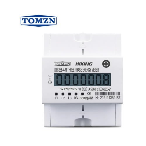 Medidor Consumo Energia Trifásico 220V 100A DTS238-4-M TOMZN - 1