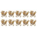 Ver imagem 1 de Kit 10 Jogos De Mesa Bistrô De Madeira Com 4 Cadeiras Dobravel Ideal Para Bar E Restaurante Mel
