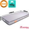 Colchão BF Mini Cama Montessoriana +Protetor + Jg Cama 3P 68x148CM Cinza - 3