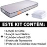 Colchão BF Mini Cama Montessoriana +Protetor + Jg Cama 3P 68x148CM Cinza - 2