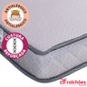 Colchão BF Mini Cama Montessoriana +Protetor + Jg Cama 3P 68x148CM Cinza - 4