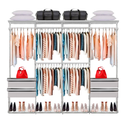 Ver imagem 1 de Closet Aramado - Linear Clr221 com Gaveta - 2,50m - Branco