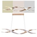 Ver imagem 1 de Lustre Luminaria Pendente Luxo Molecular DNA 76W Super Led Iluminaçao Decoraçao Espiral Teto Sala Co
