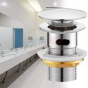 Ver imagem 4 de Válvula Click Lavatorio 1 1/4 Metal Inox Cuba Pia com Ladrão