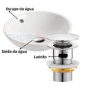 Ver imagem 3 de Válvula Click Lavatorio 1 1/4 Metal Inox Cuba Pia com Ladrão